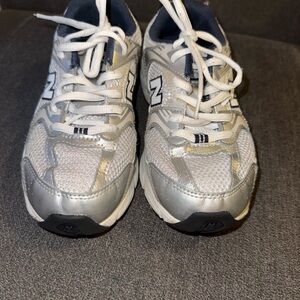 Kids Silver Athletic Shoes